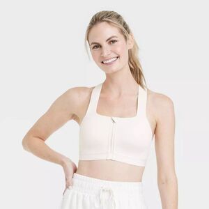 All In Motion Sports Bra Size 34DD All In Motion Off White *